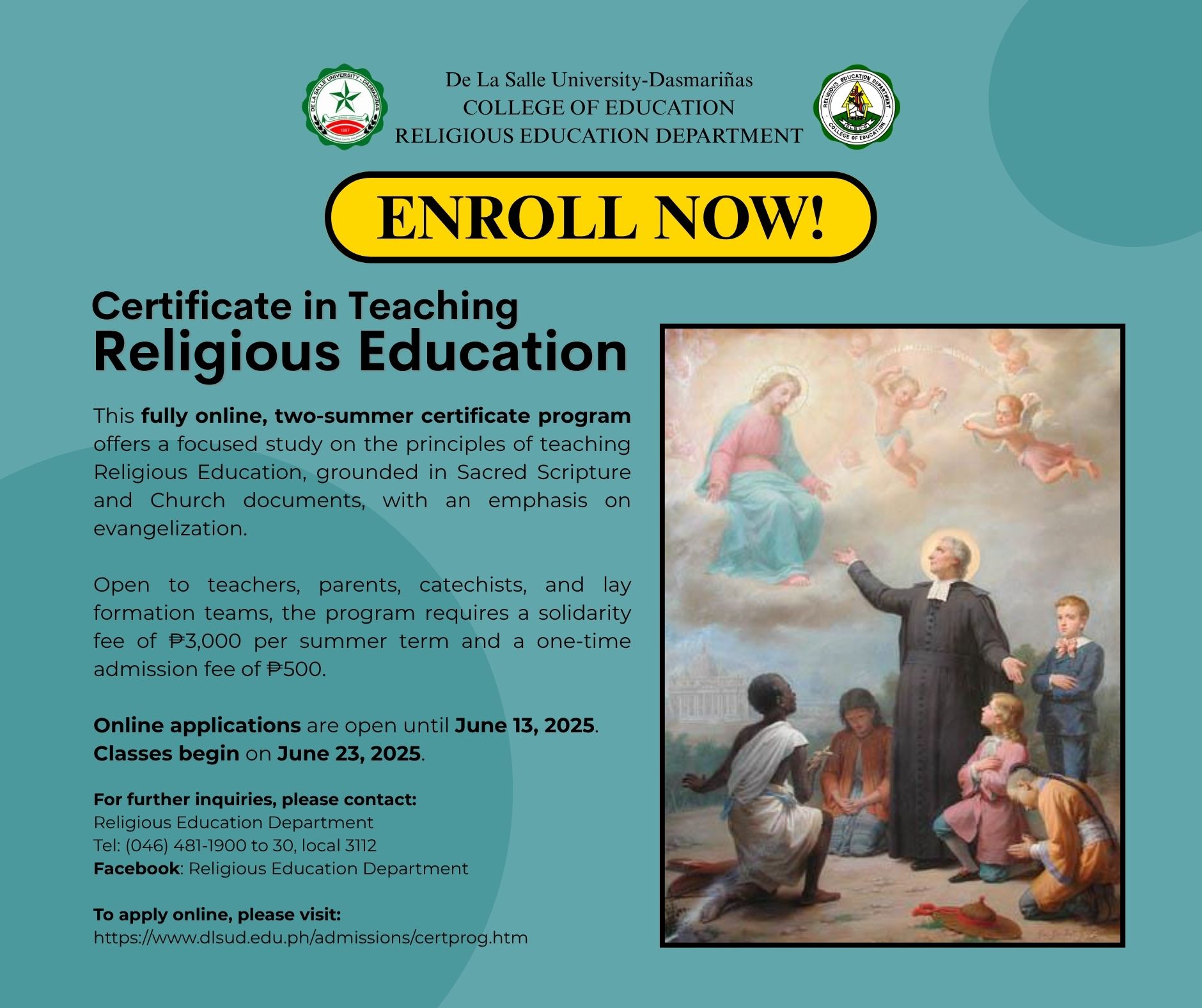 CERTIFICATE IN TEACHING RELIGIOUS EDUCATION