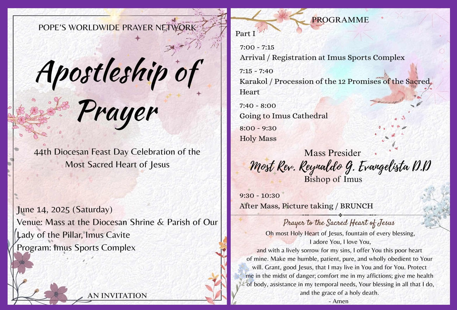 44th Diocesan Celebration of the Feast Day of the Most Sacred Heart of Jesus