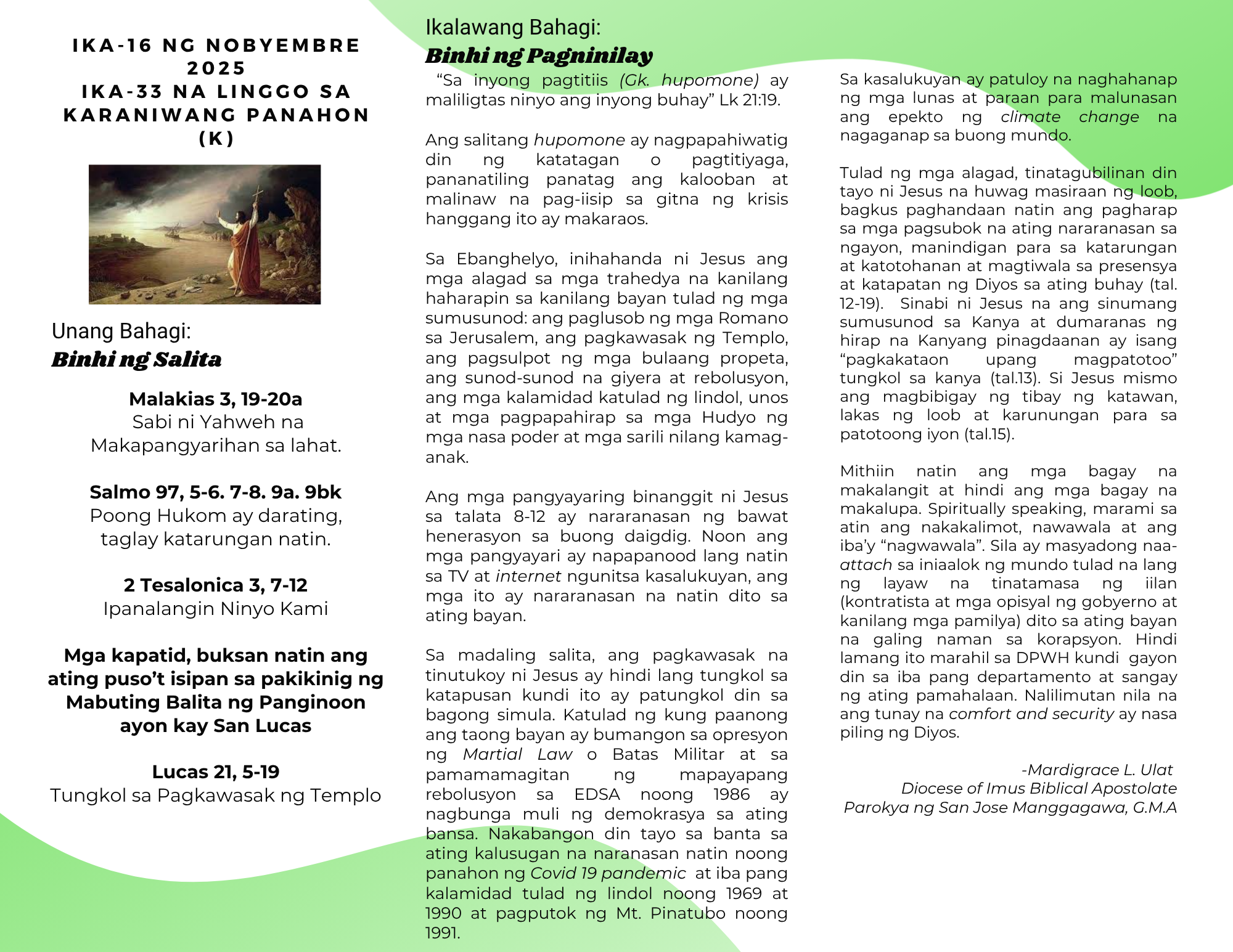 BINHI 1 NOVEMBER 16, 2025