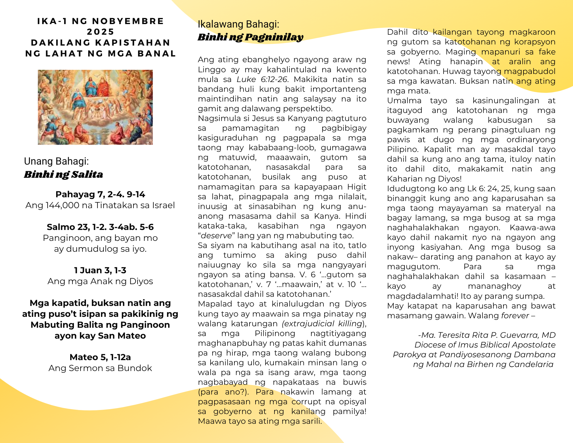 BINHI 1 NOVEMBER 1, 2025