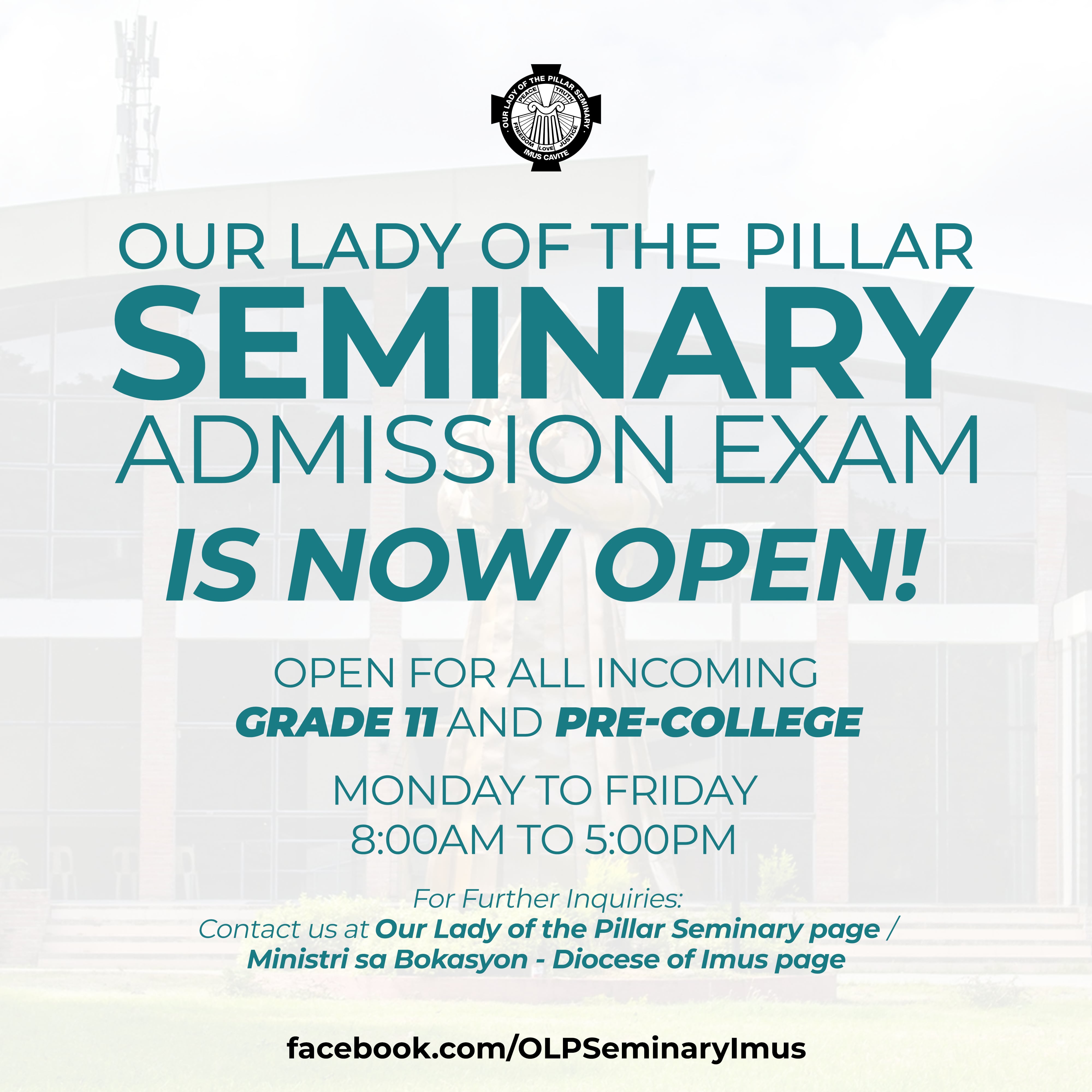 Be One of us! Be a Diocesan Seminarian