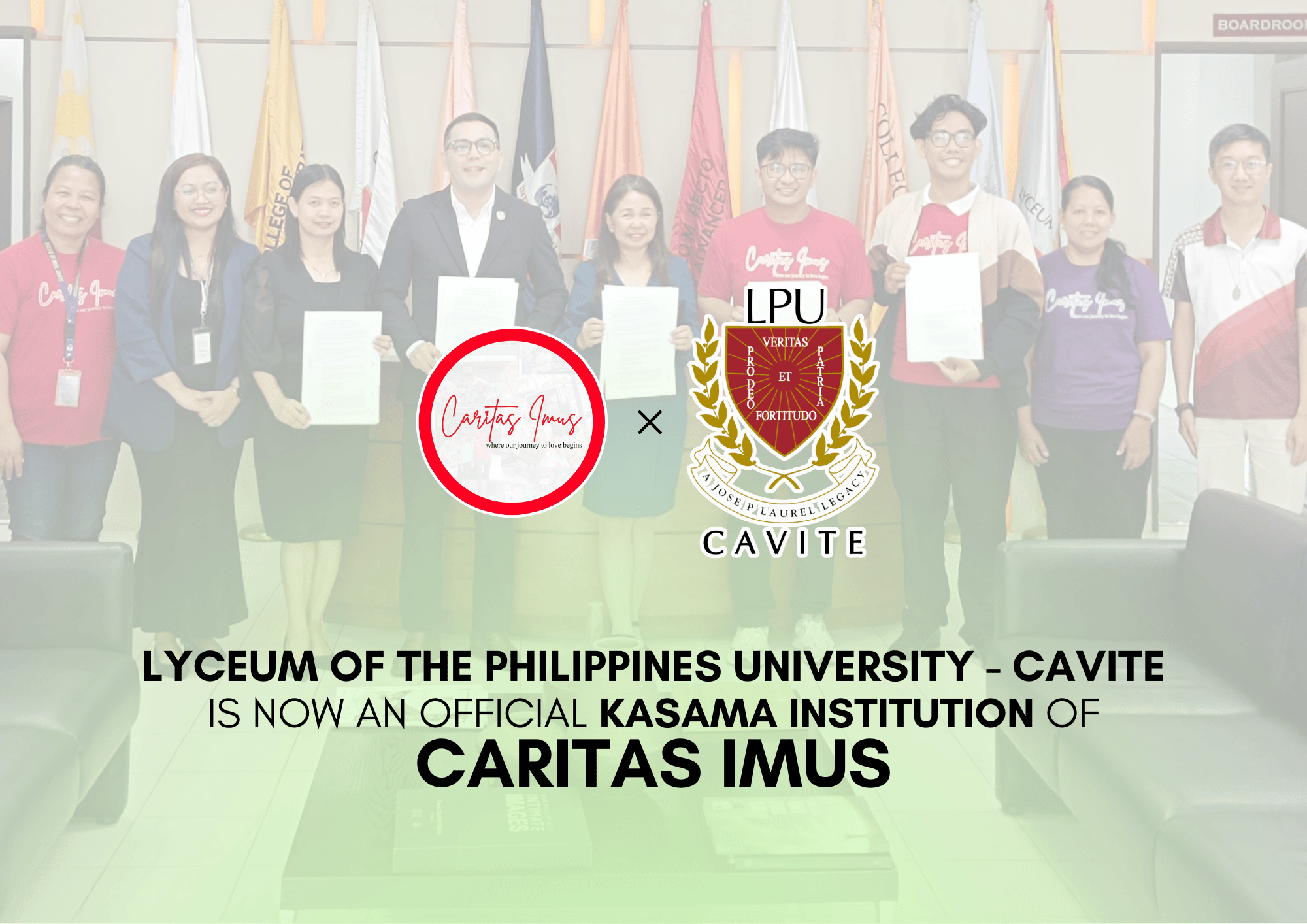 LPU-CAVITE AT CARITAS IMUS, MAG-KASAMA NA SA PAGLILINGKOD AT PAGLALAKBAY!