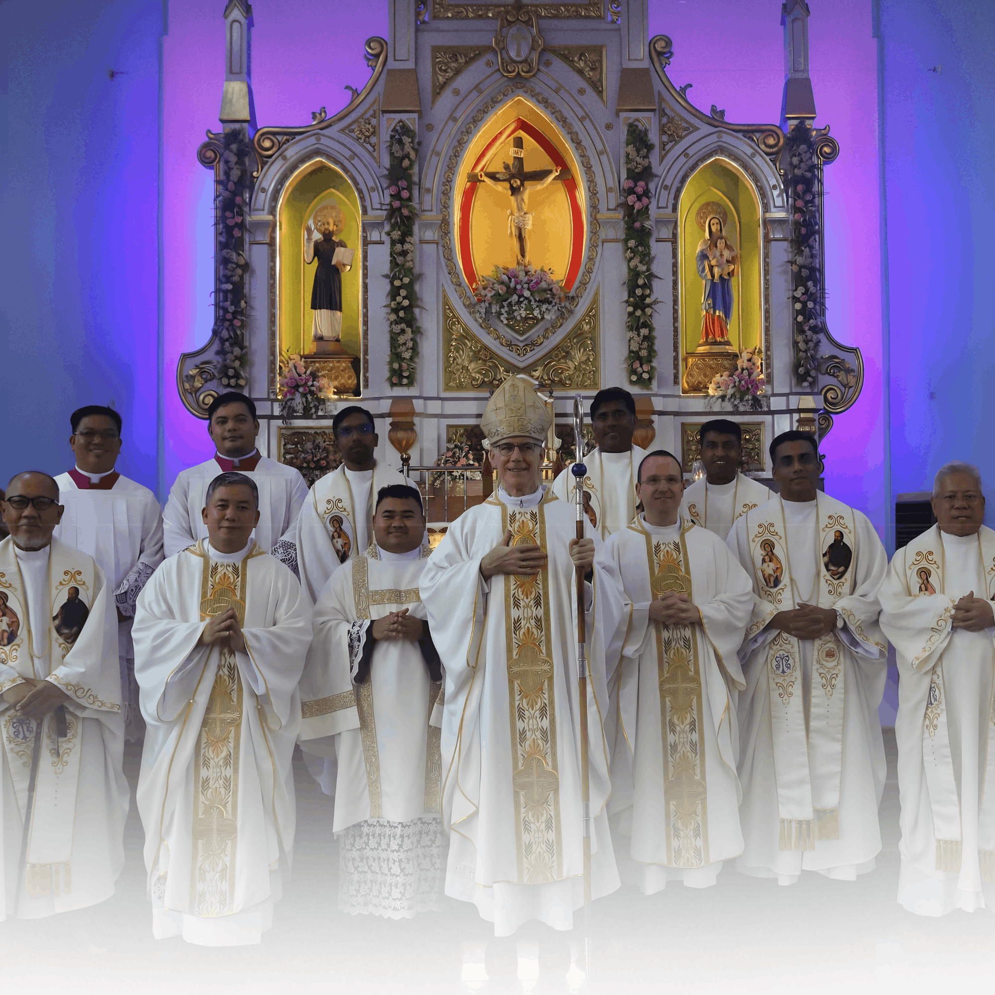 Apostolic Nuncio to the Philippines, Lb. Kgg. Archbishop Charles Brown,  Nakiisa sa Kapistahan ng Our Lady of the Sacred Heart Parish sa Molino IV, Bacoor